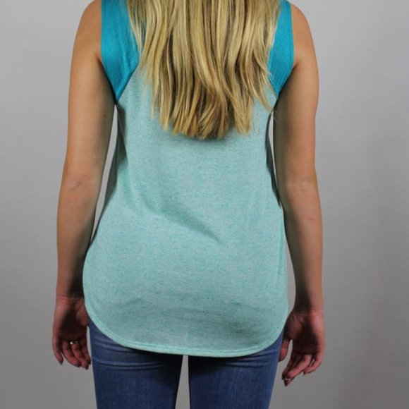 Zutter Teal TAnk Top - Picture 2 of 2